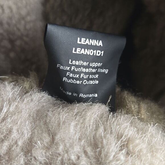 Steve Madden Suede Faux Fur Lace Up  Gray Boots Women's Sz 39 - Picture 8 of 10